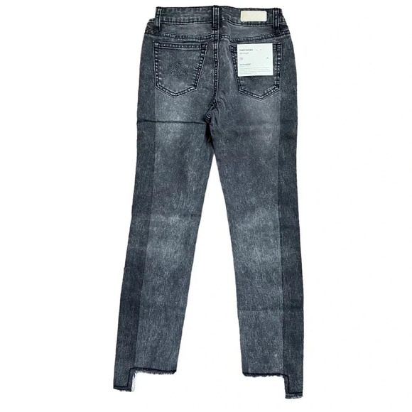 AG Adriano Goldschmied The Pieced Slim Straight Jeans Girls 10 NWT Iron Grey - Picture 7 of 14